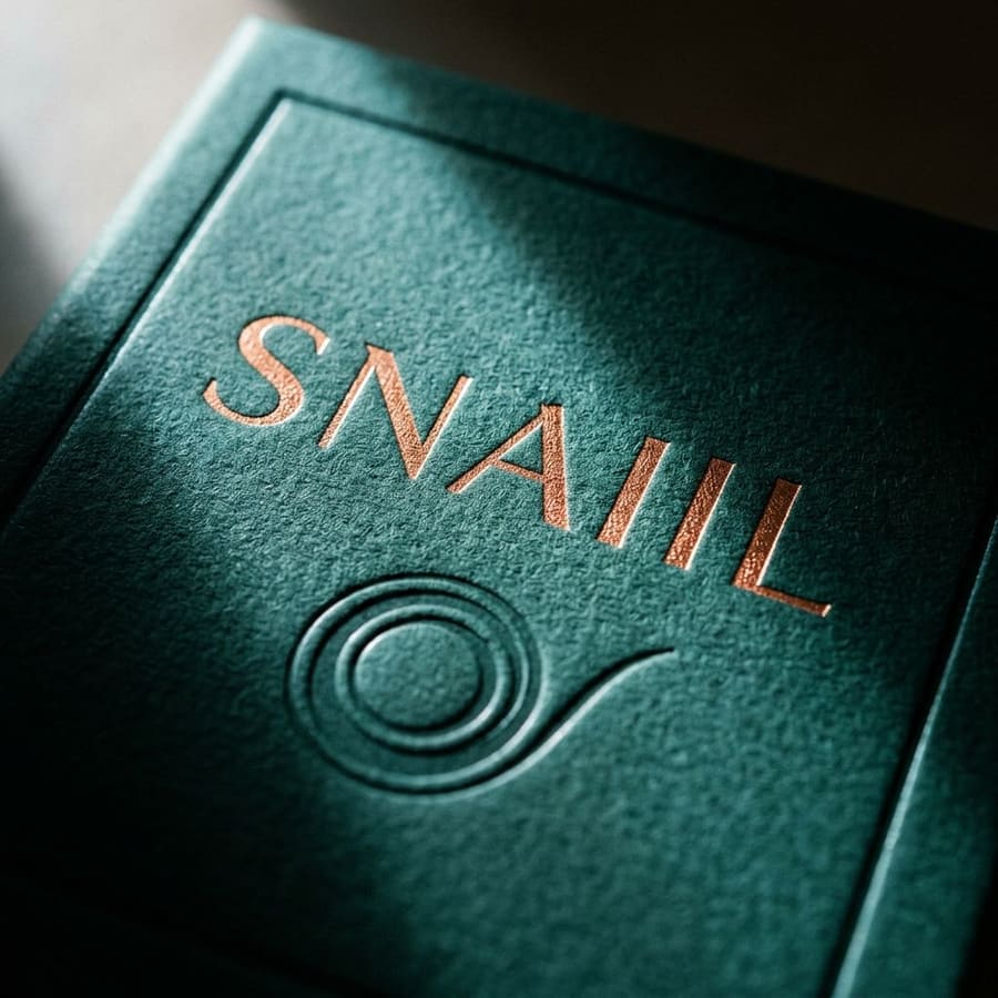Snaiil identity for a biotech skincare and cosmeceutical laboratory